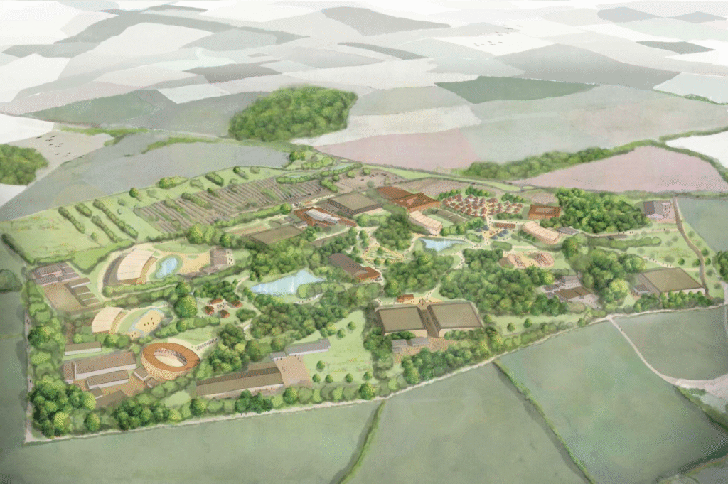 Vue aérienne du Puy du Fou Angleterre